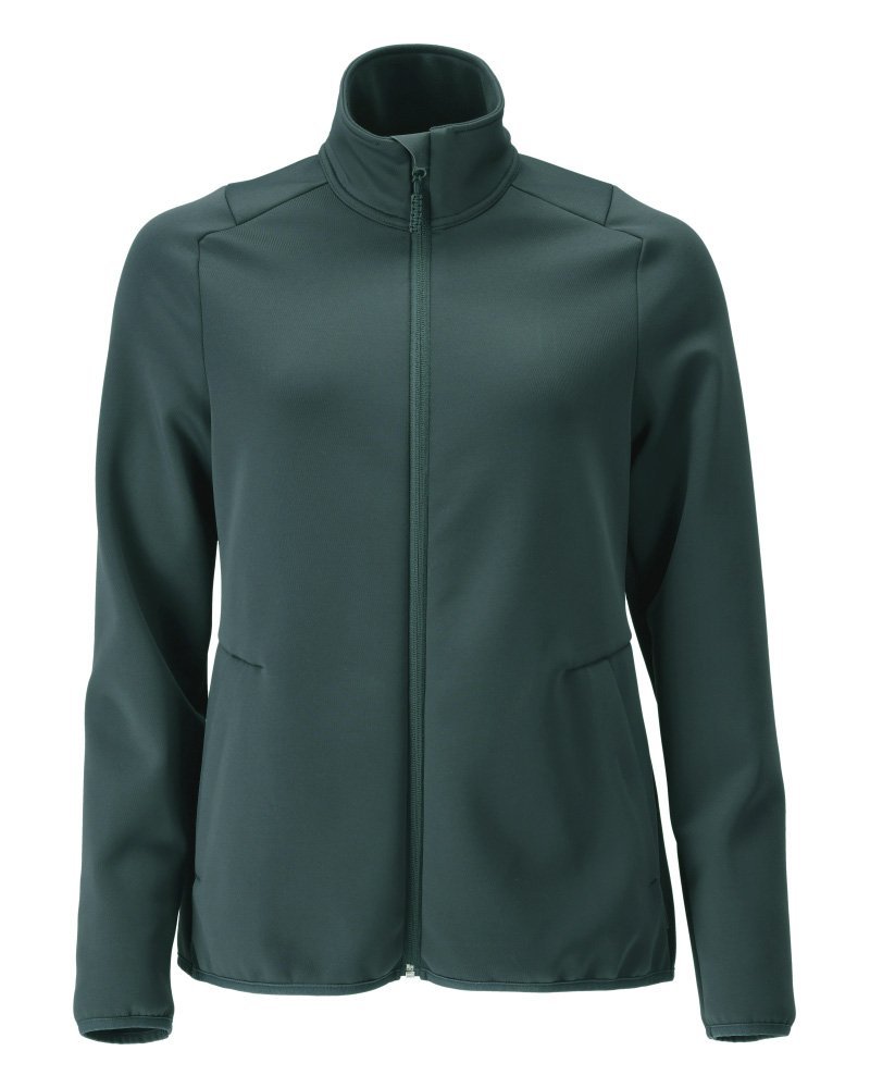 Fleecepullover mit Reißverschluss, Damen Microfleecejacke Größe XL, waldgrün Produktbild img1 L