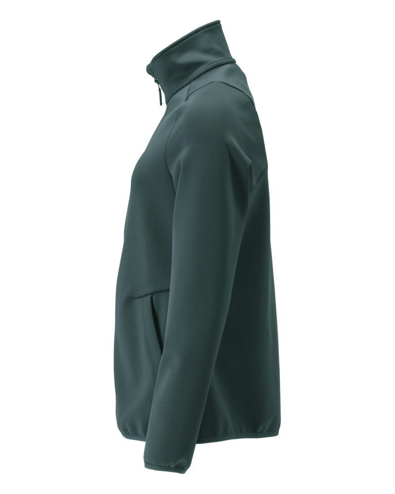 Fleecepullover mit Reißverschluss, Damen Microfleecejacke Größe XL, waldgrün Produktbild img2 L