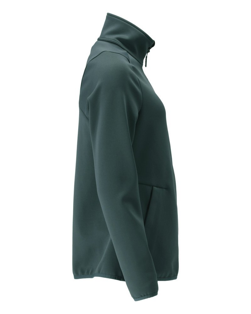 Fleecepullover mit Reißverschluss, Damen Microfleecejacke Größe XL, waldgrün Produktbild img4 L