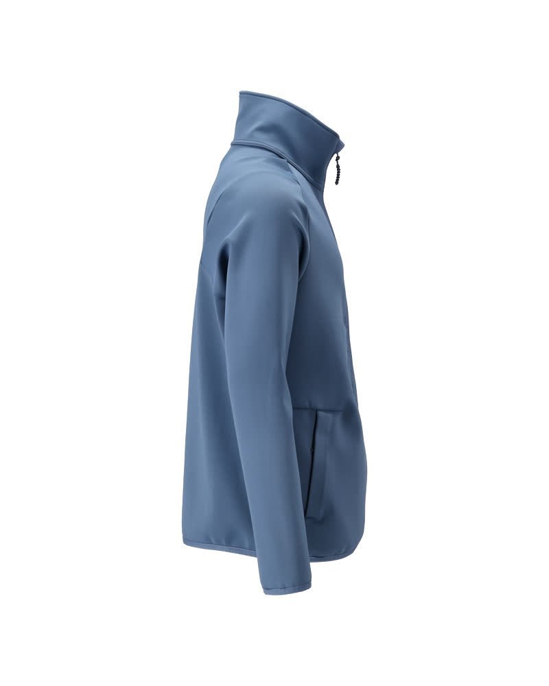 Fleecepullover mit Reißverschluss Microfleecejacke Größe 2XL, steinblau Produktbild img4 L