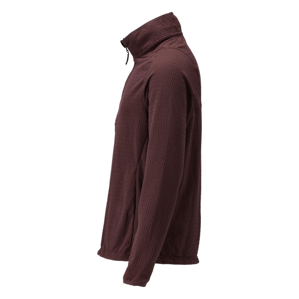 Microfleece Pullover mit kurzum Zipper Microfleecejacke Größe XS, bordeaux Produktbild img2 L