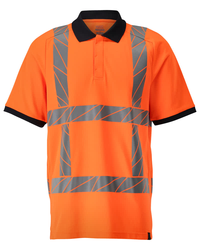 Polo-Shirt, moderne Passform Polo-shirt Größe XS, hi-vis orange Produktbild img1 L