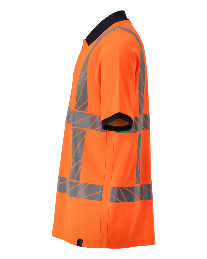 Polo-Shirt, moderne Passform Polo-shirt Größe XS, hi-vis orange Produktbild img2 L