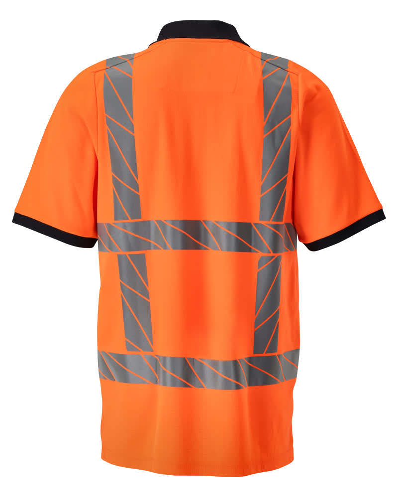 Polo-Shirt, moderne Passform Polo-shirt Größe XS, hi-vis orange Produktbild img3 L