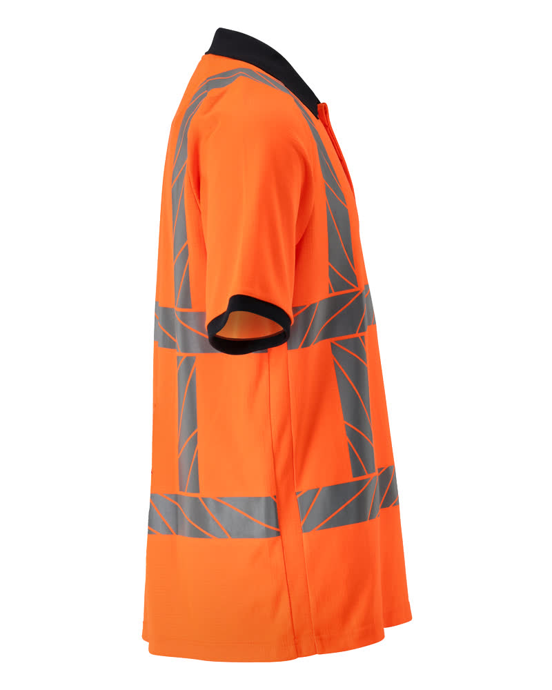 Polo-Shirt, moderne Passform Polo-shirt Größe XS, hi-vis orange Produktbild img4 L