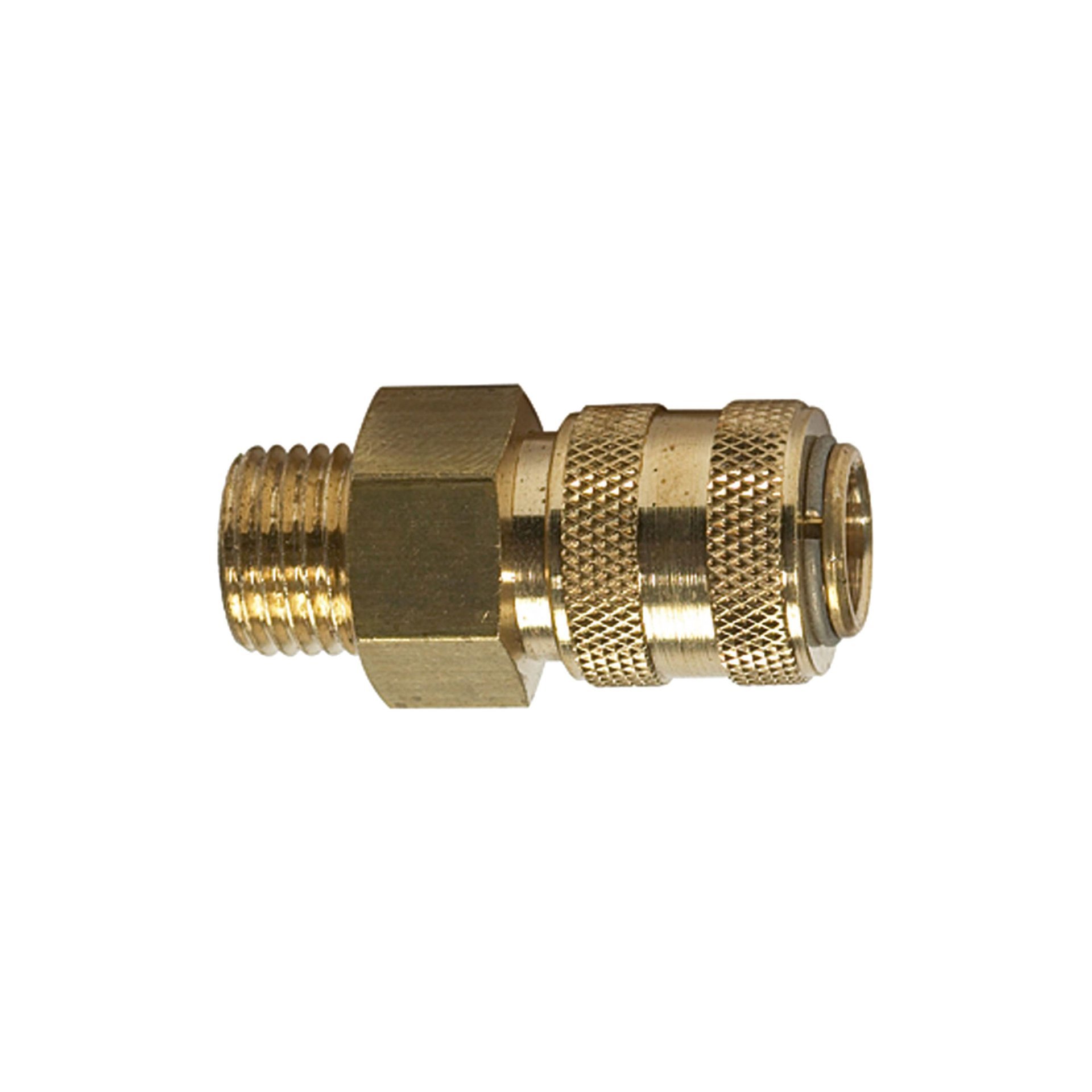 RIEGLER Schnellverschlusskupplung NW 5 »connect line«, MS blank, G 3/8 AG Produktbild img1 L