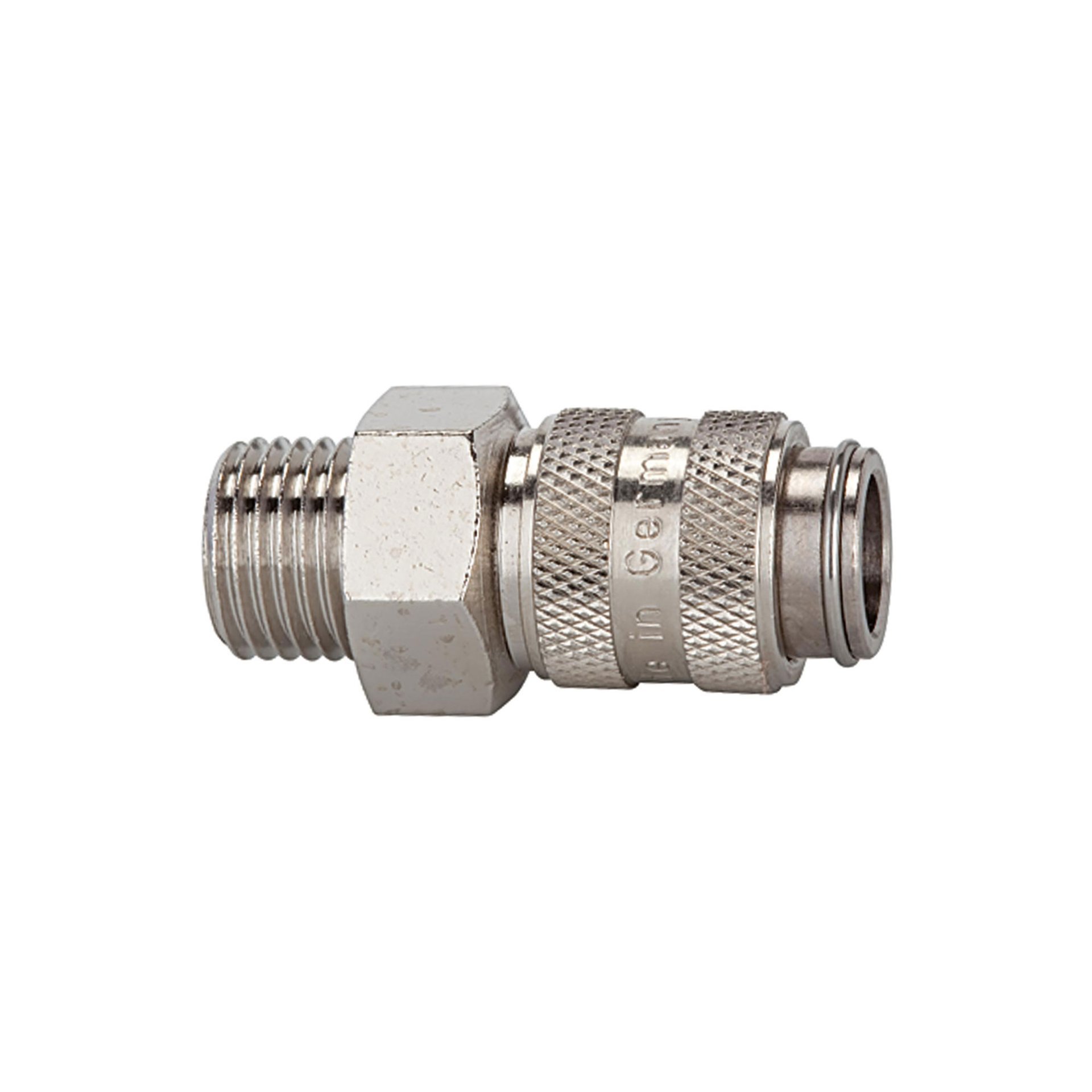 RIEGLER Schnellverschlusskupplung NW 5, Messing vernickelt, G 3/8 AG Produktbild img1 L