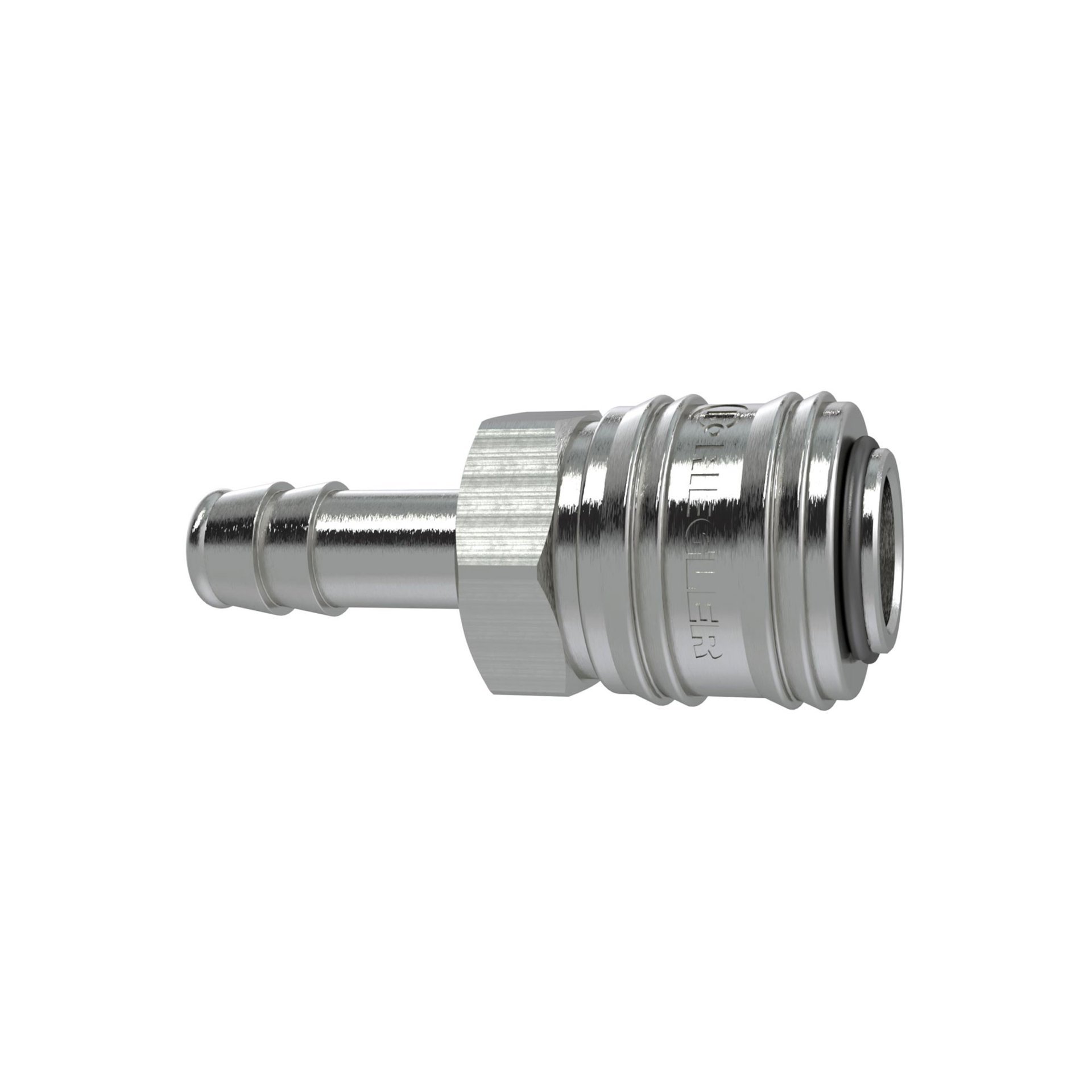 RIEGLER Schnellverschlusskupplung NW 7,2, Messing vernickelt, Tülle LW 6 Produktbild img1 L