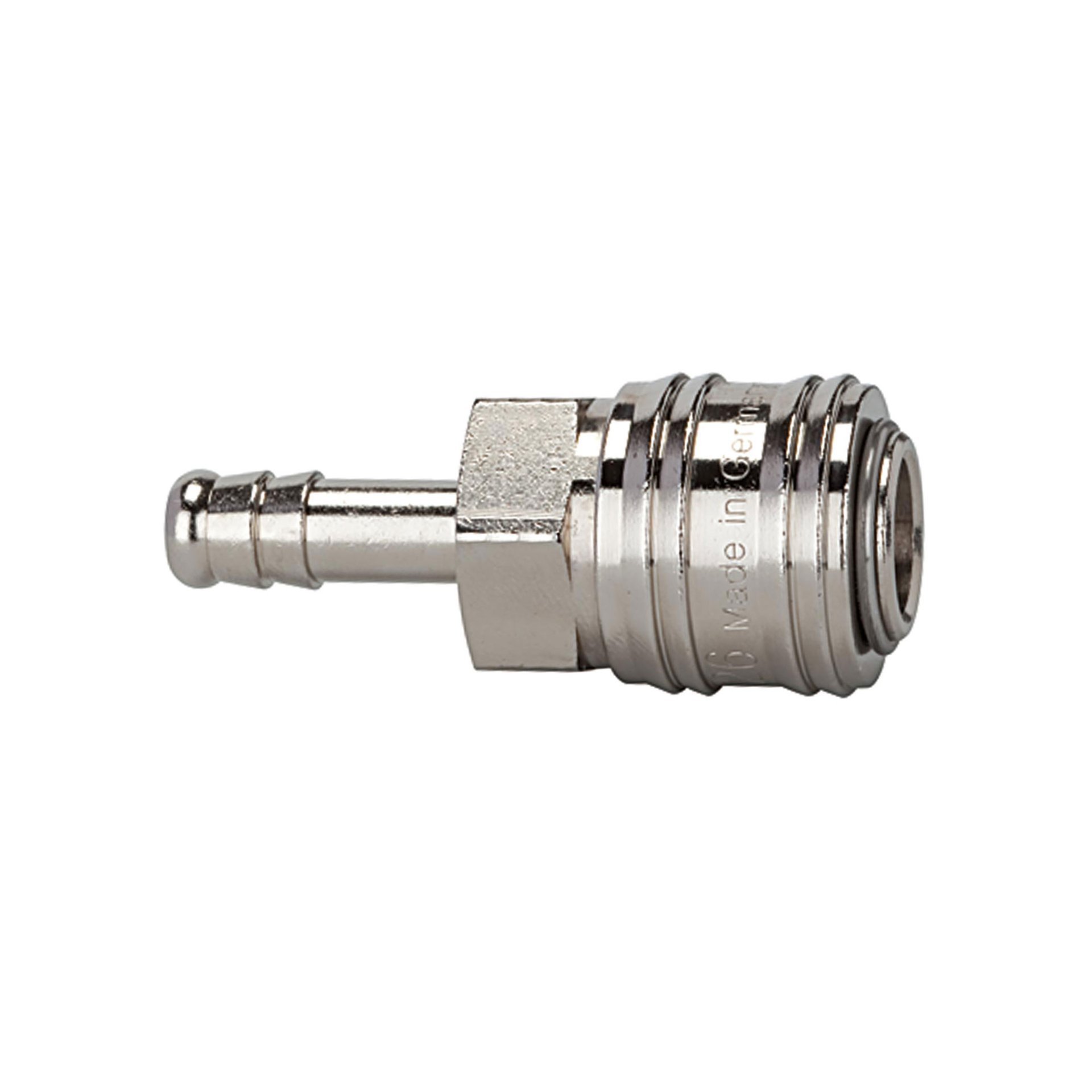 RIEGLER Schnellverschlusskupplung NW 7,2, Messing vernickelt, Tülle LW 10 Produktbild img1 L