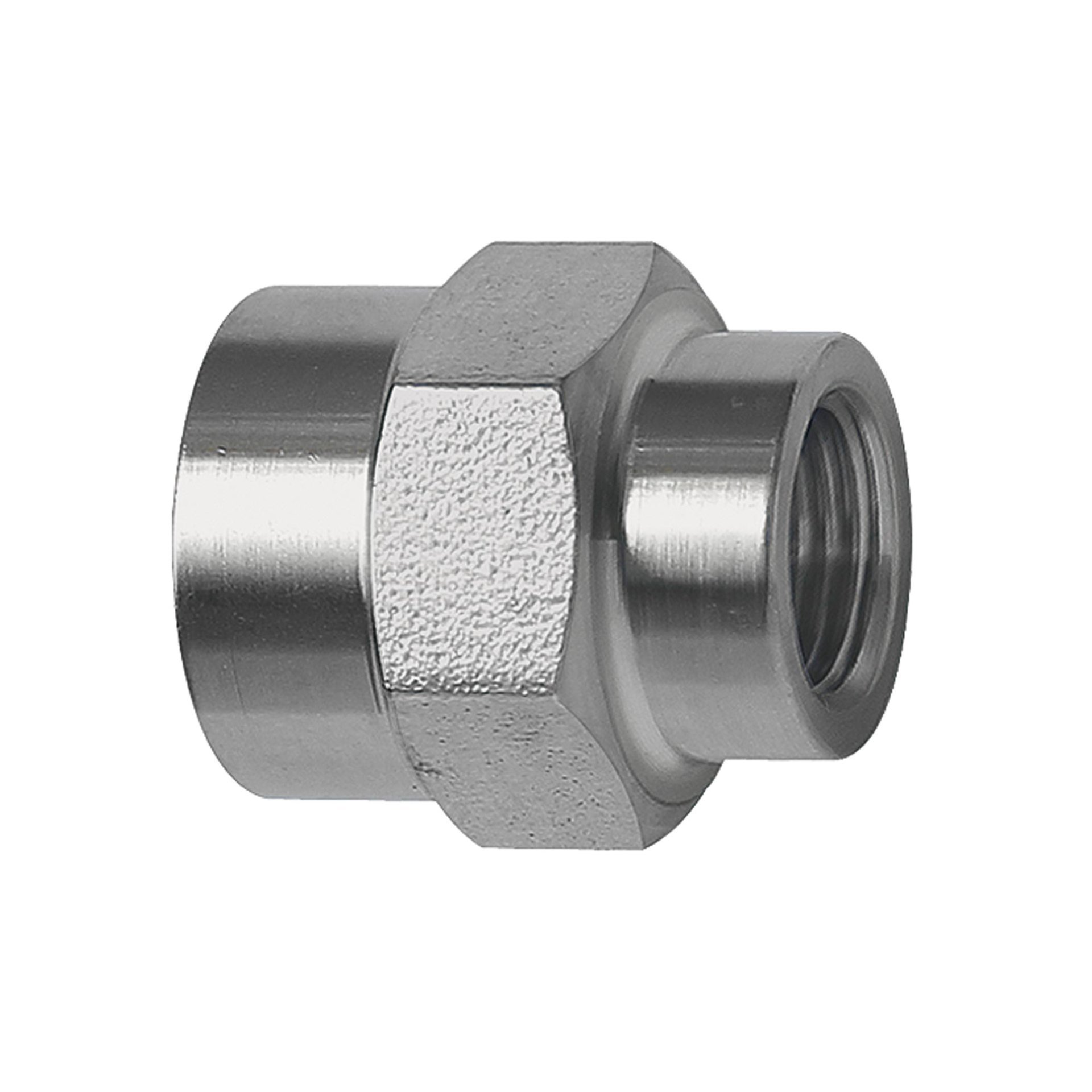 RIEGLER Muffe, Außensechskant, reduzierend, G 1/4, G 1/8, ES 1.4571 Produktbild img1 L