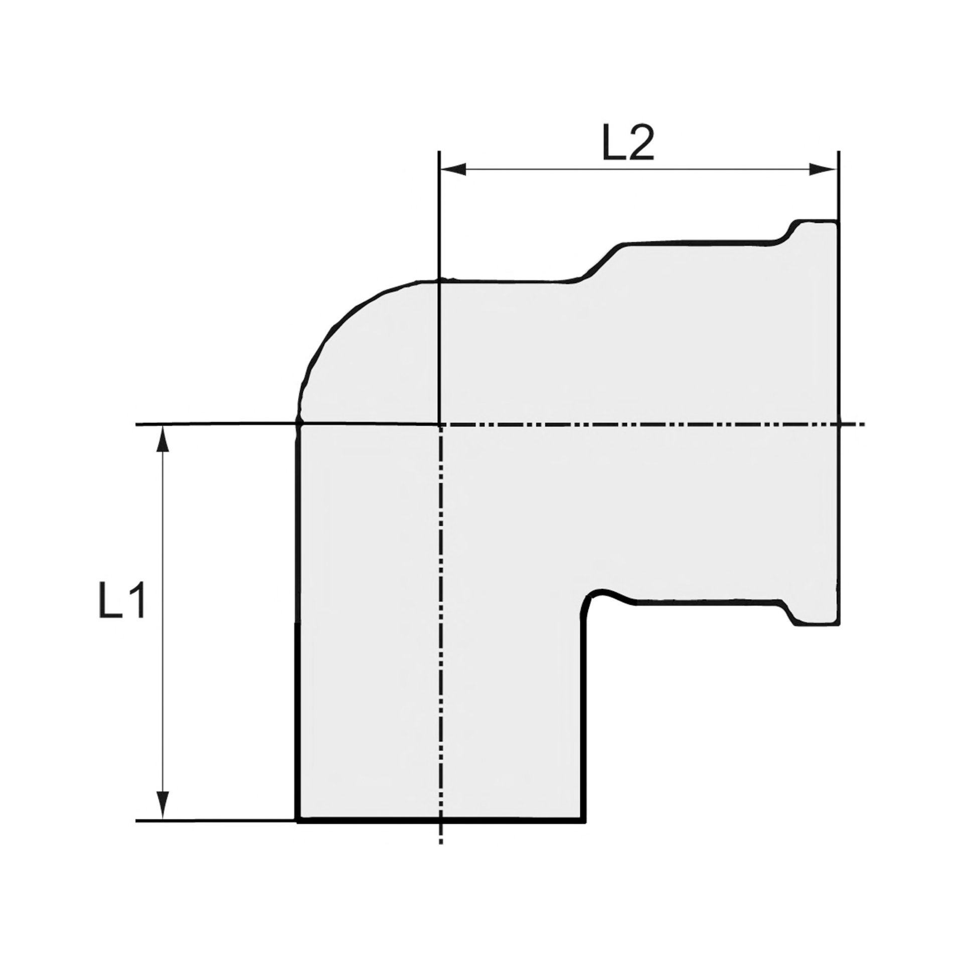 RIEGLER Winkelstück, 90°, innen/außen, G 1/4, Druck 16 bar, Messing blank Produktbild img2 L
