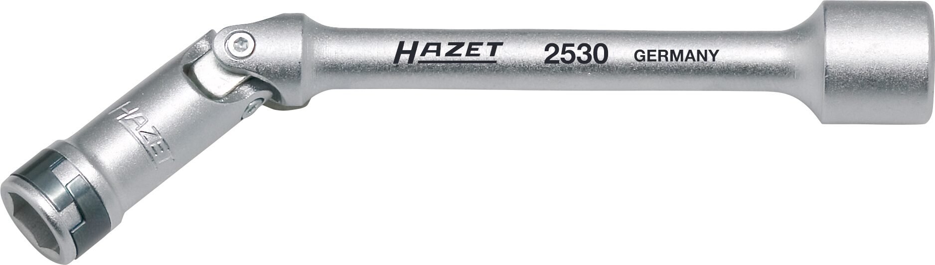 HAZET Glühkerzen Steckschlüssel 2530 ∙ 3/8 Zoll (10 mm) Vierkant hohl ∙ Außen Sechskant-Tractionsprofil ∙ SW 10 mm Produktbild img1 L