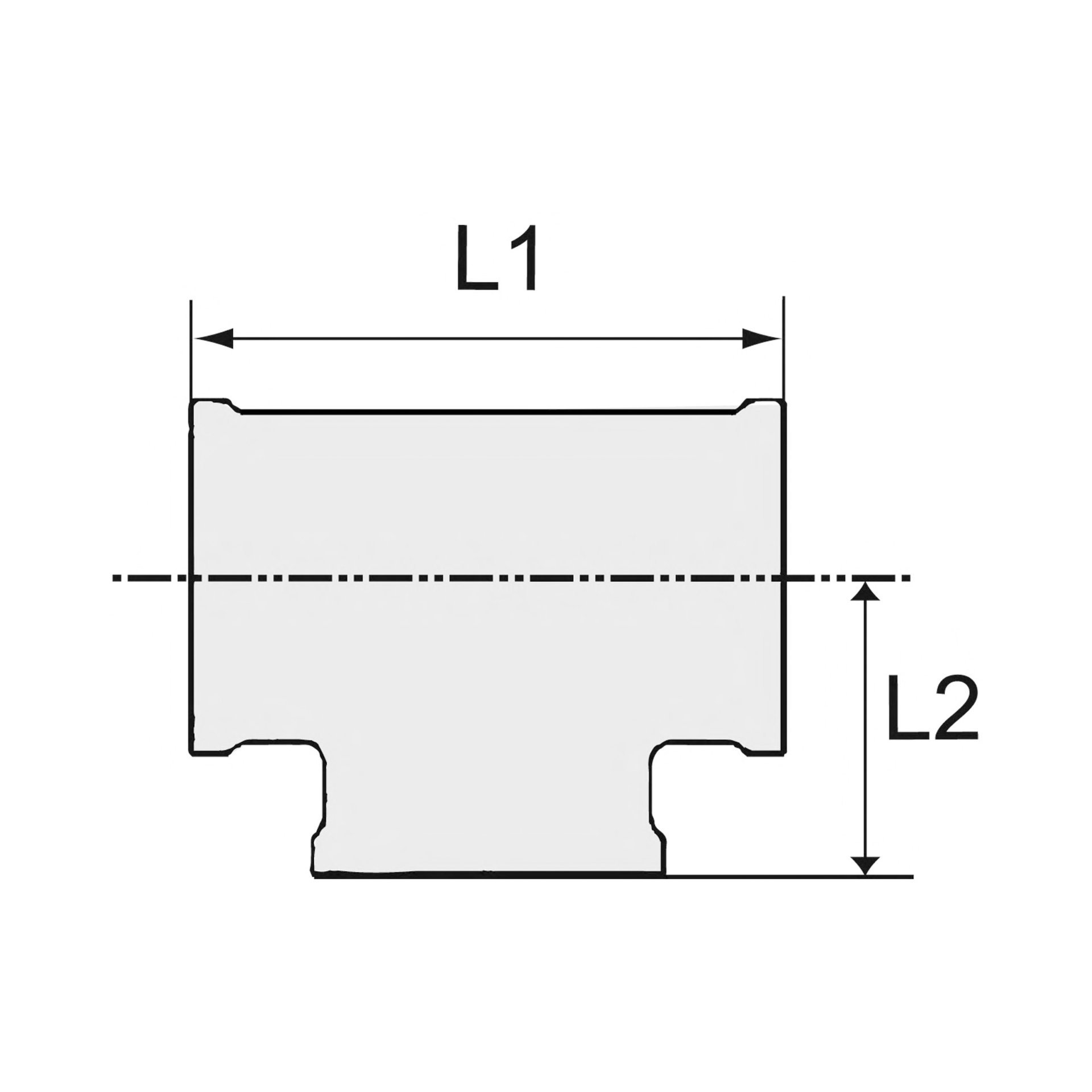 RIEGLER T-Stück, 3 x Innengewinde, G 1 1/4, Druck 16 bar, Messing blank Produktbild img2 L