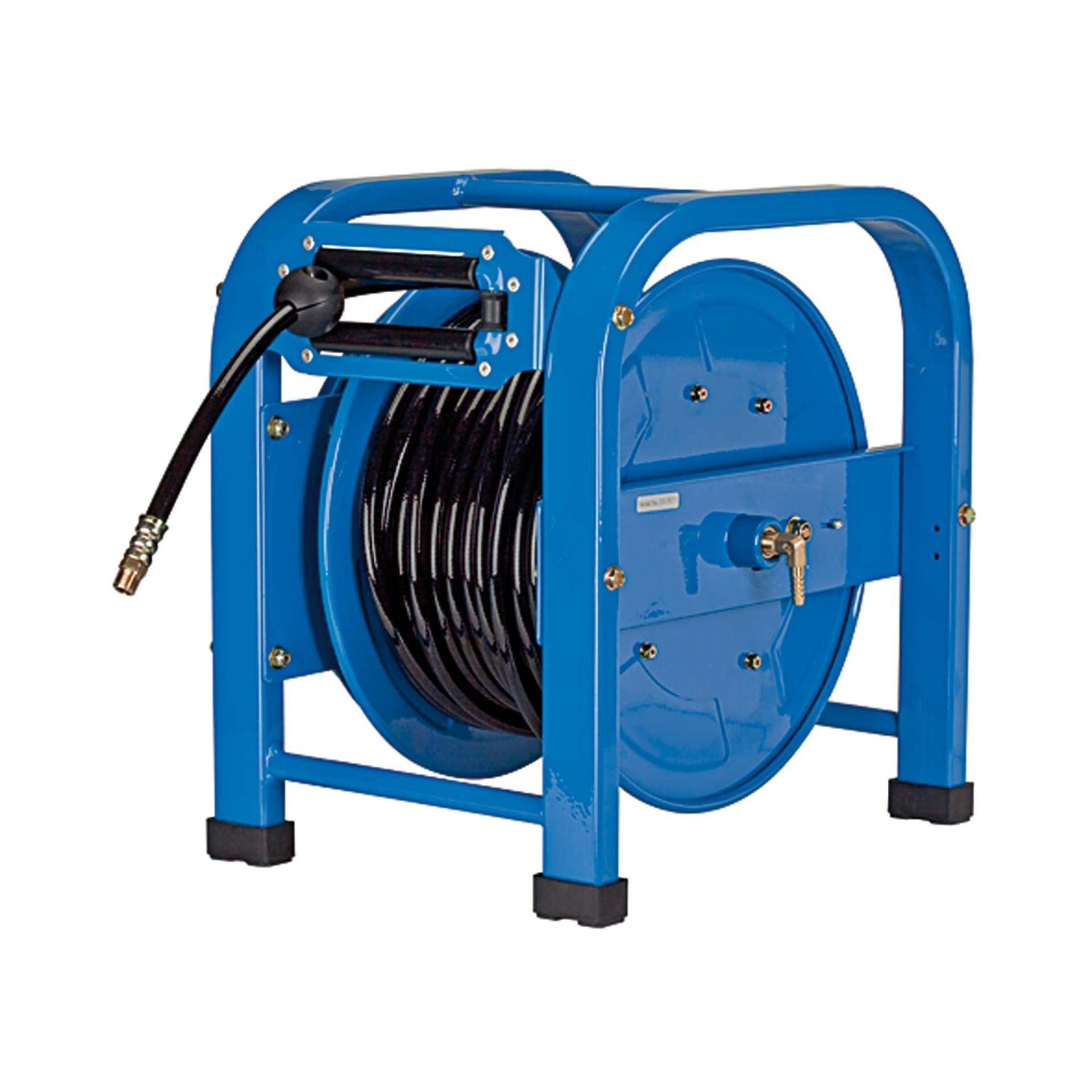 RIEGLER Schlauchaufroller, mobiler Einsatz, PU-Schl. ø 12x8, G 3/8, 50 m Produktbild img1 L