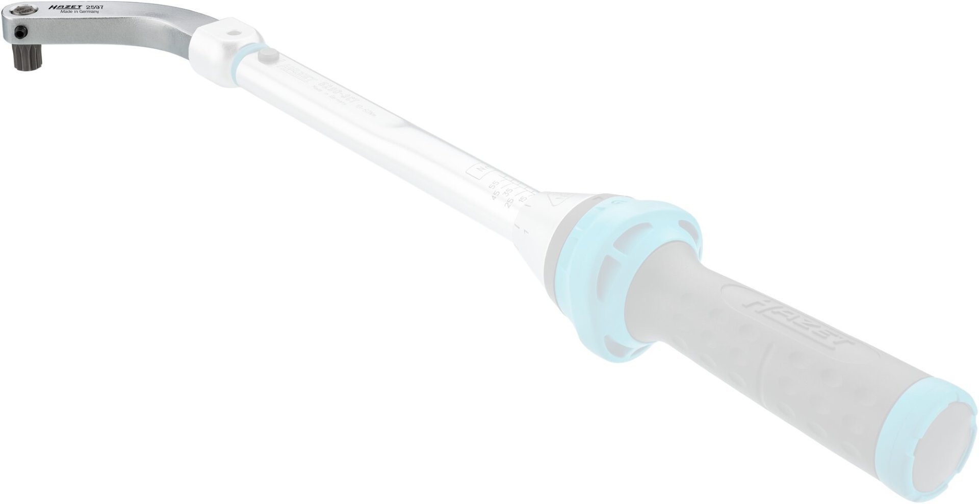 HAZET Türscharnier-Einsteckwerkzeug ∙ gebogener Bithalter ∙ Satz 2597-2/5 ∙ 9 x 12 mm Einsteck-Vierkant massiv ∙ 5/16 Zoll (8 mm) Sechskant hohl, Innen TORX® Profil, Innen Vielzahn Profil XZN ∙ 5-teilig ∙ SW T45, M8, M10, M12 Produktbild img7 L