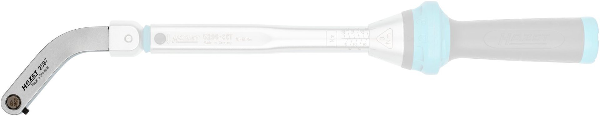 HAZET Türscharnier-Einsteckwerkzeug ∙ gebogener Bithalter ∙ Satz 2597-2/5 ∙ 9 x 12 mm Einsteck-Vierkant massiv ∙ 5/16 Zoll (8 mm) Sechskant hohl, Innen TORX® Profil, Innen Vielzahn Profil XZN ∙ 5-teilig ∙ SW T45, M8, M10, M12 Produktbild img6 L