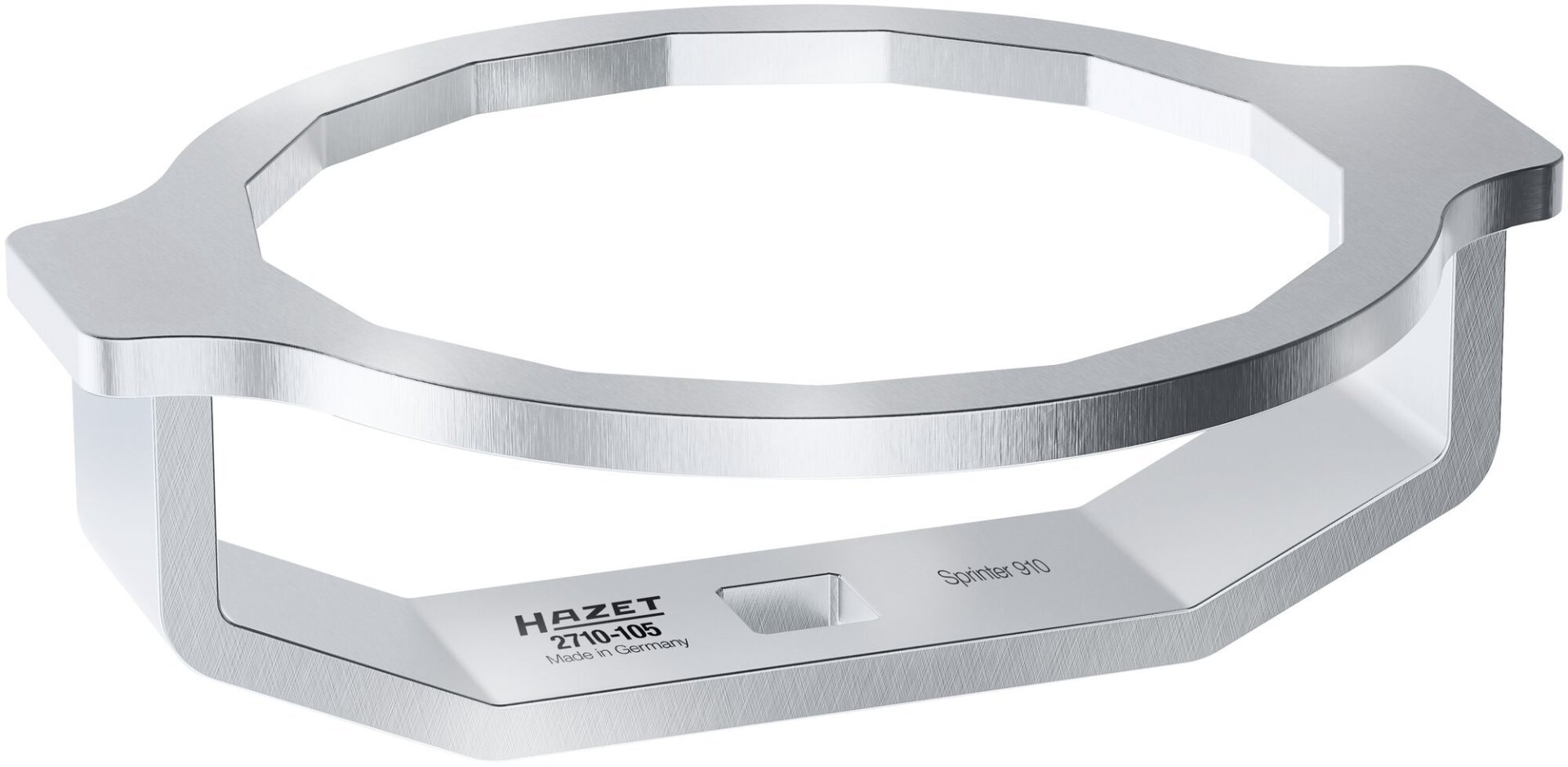 HAZET Federbein-Befestigungsmutter Werkzeug 2710-105 ∙ 1/2 Zoll (12,5 mm) Vierkant hohl ∙ Außen 16-kant Profil ∙ SW 106 mm Produktbild img8 L