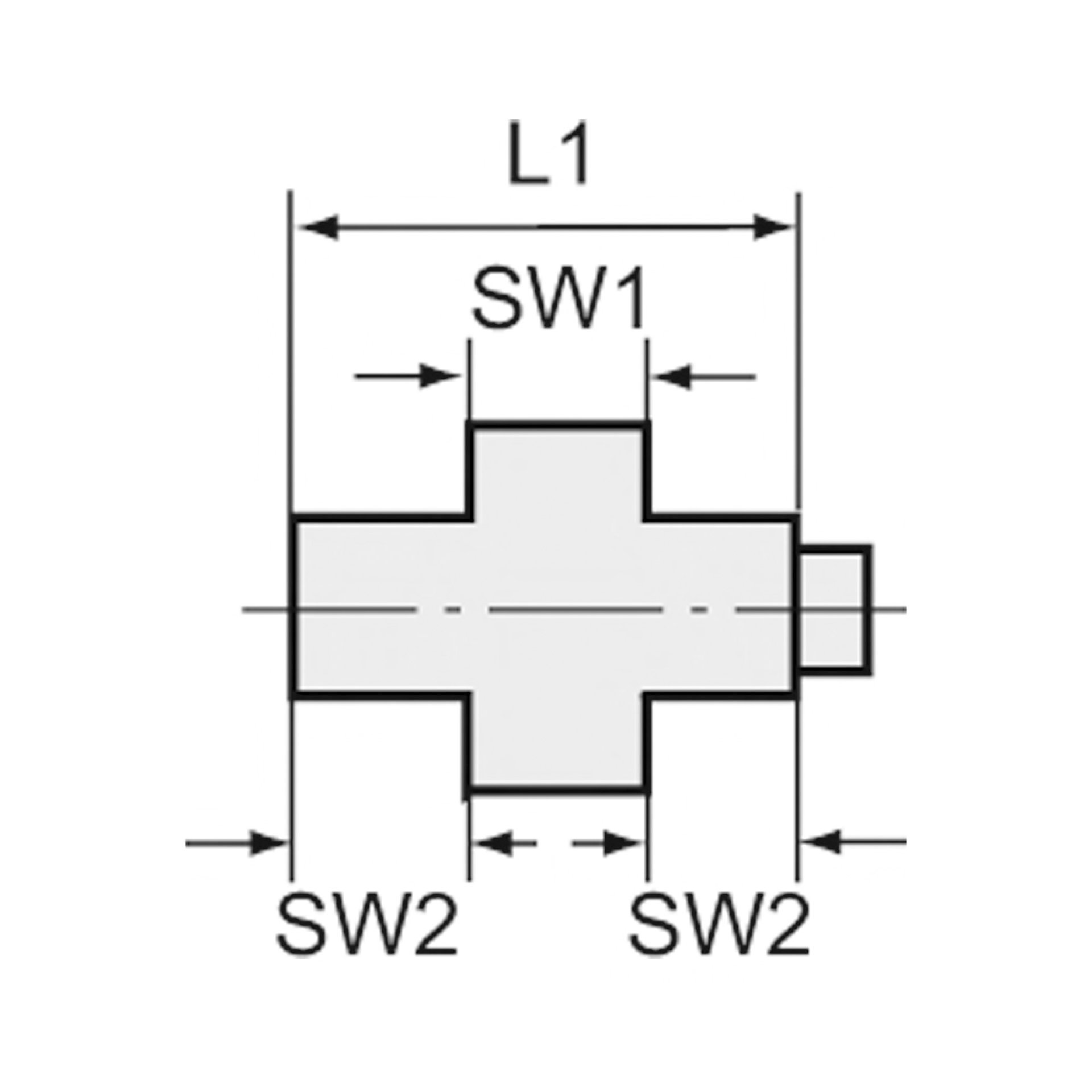 RIEGLER Lösbare Doppelgewindenippel, IG/AG, kon. dichtend, G 3/4, ES 1.4408 Produktbild img2 L