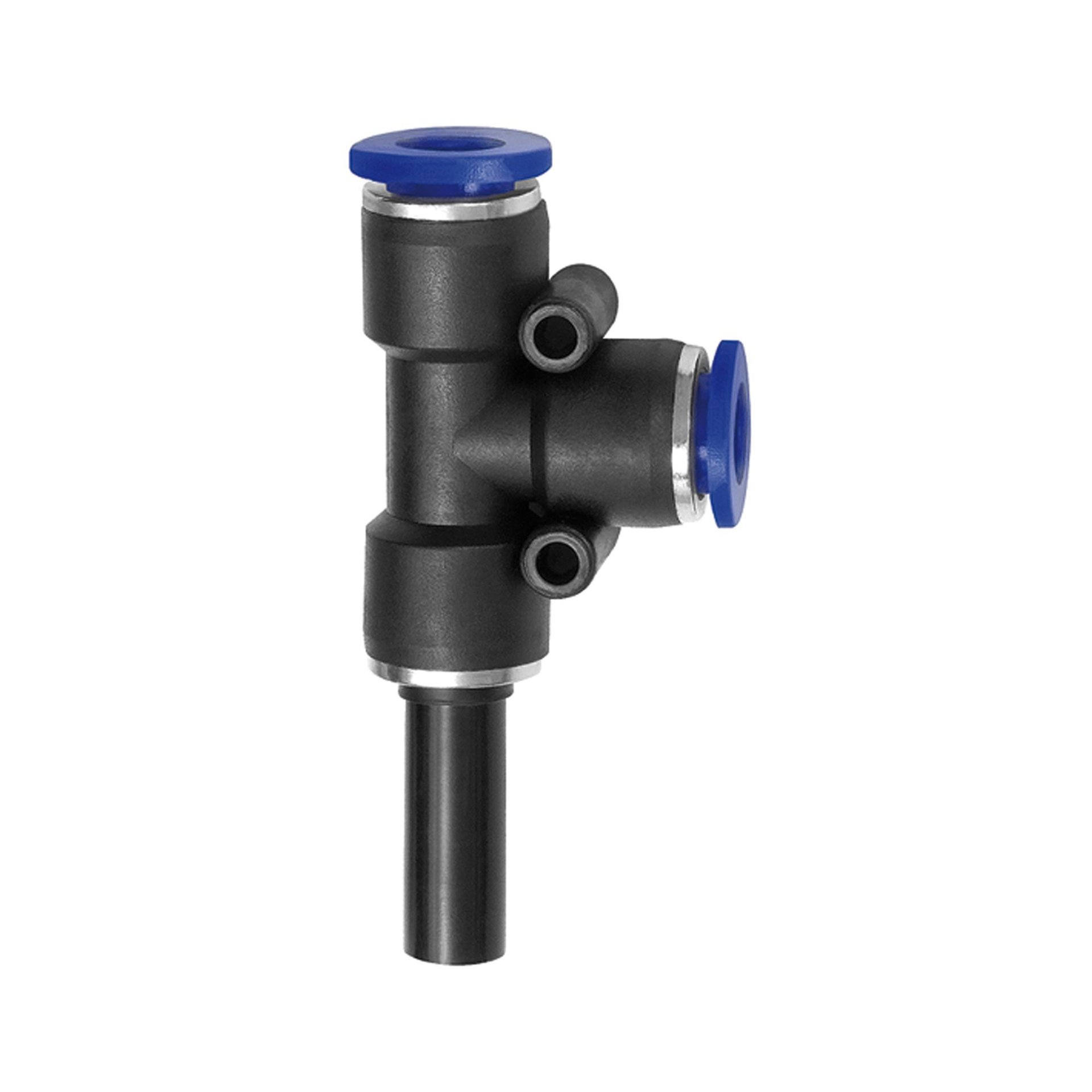 RIEGLER T-Steckverbind., Stecknippel 10mm »Blaue Serie« L-Form, Schlauch- Ø6 Produktbild img1 L