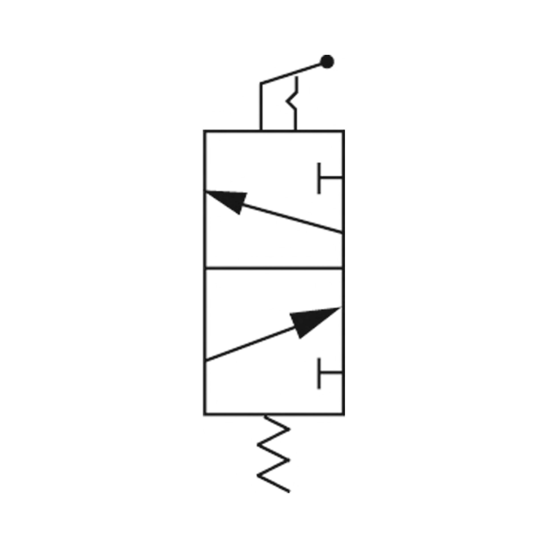 3/2-Wegeventil, manuell betätigt, »M3«, Kipphebel, NC, G 1/8 Produktbild img2 L