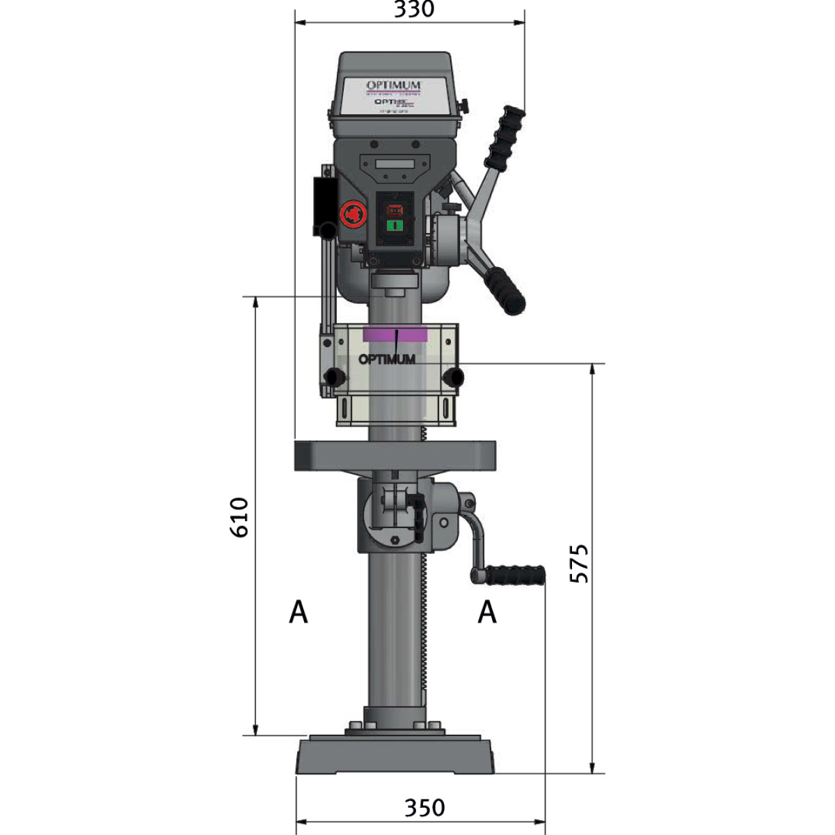 Optimum Tischbohrmaschine OPTIdrill D 23Pro (230 V) Produktbild img7 L