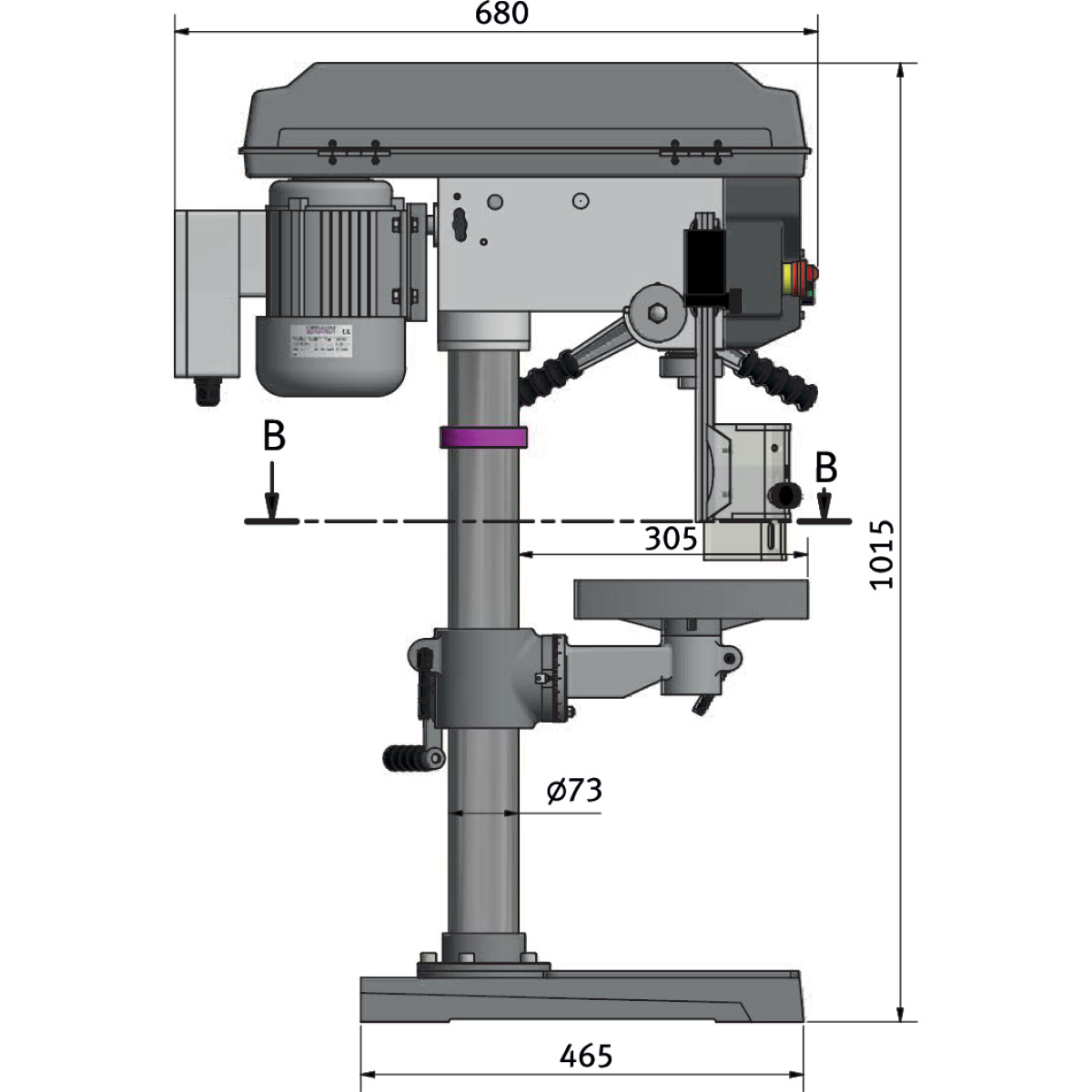 Optimum Tischbohrmaschine OPTIdrill D 23Pro (230 V) Produktbild img8 L