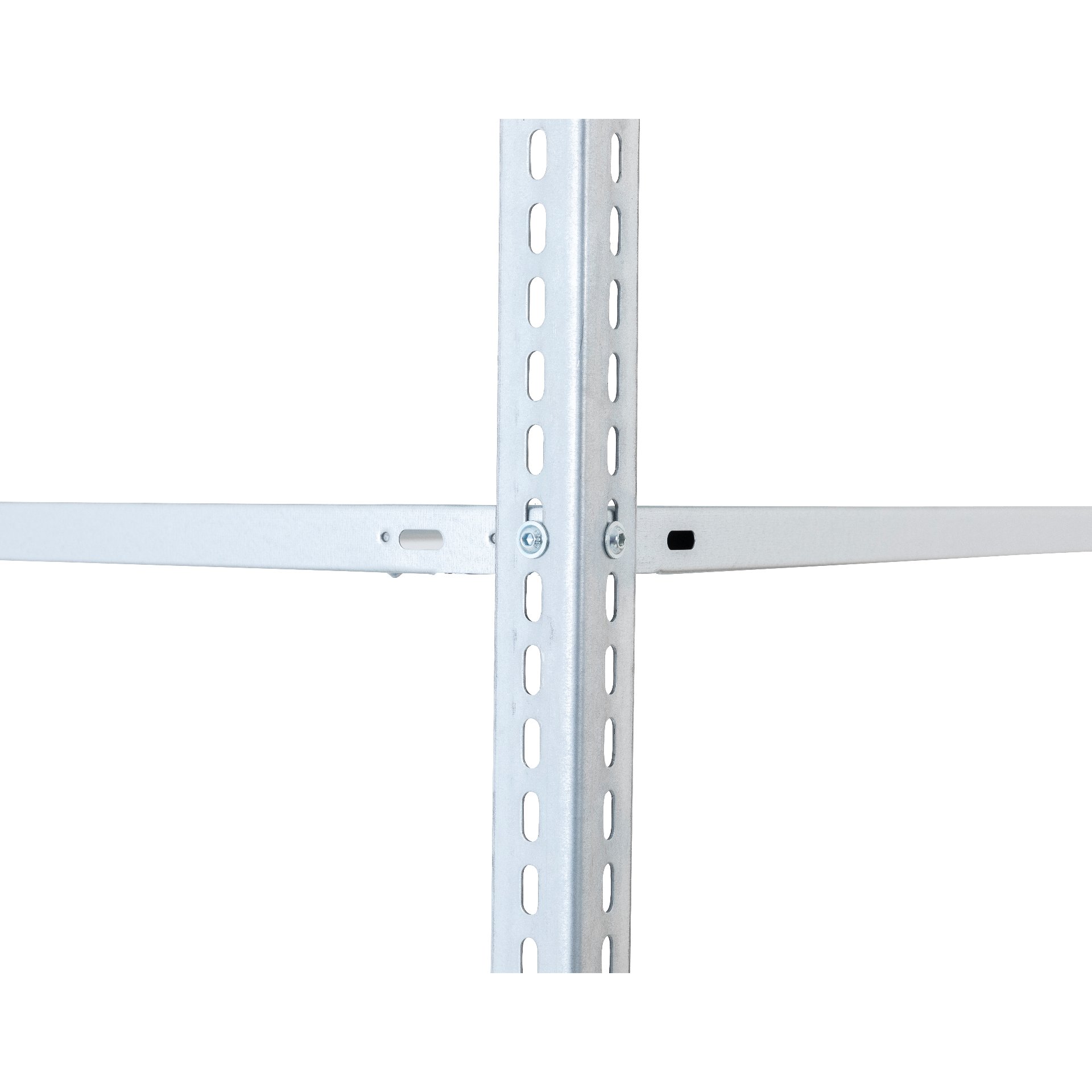 Anbauregal Schraubsystem MULTIplus150 2500 x 1000 x 300 mm RAL 7035 lichtgrau Produktbild img3 L