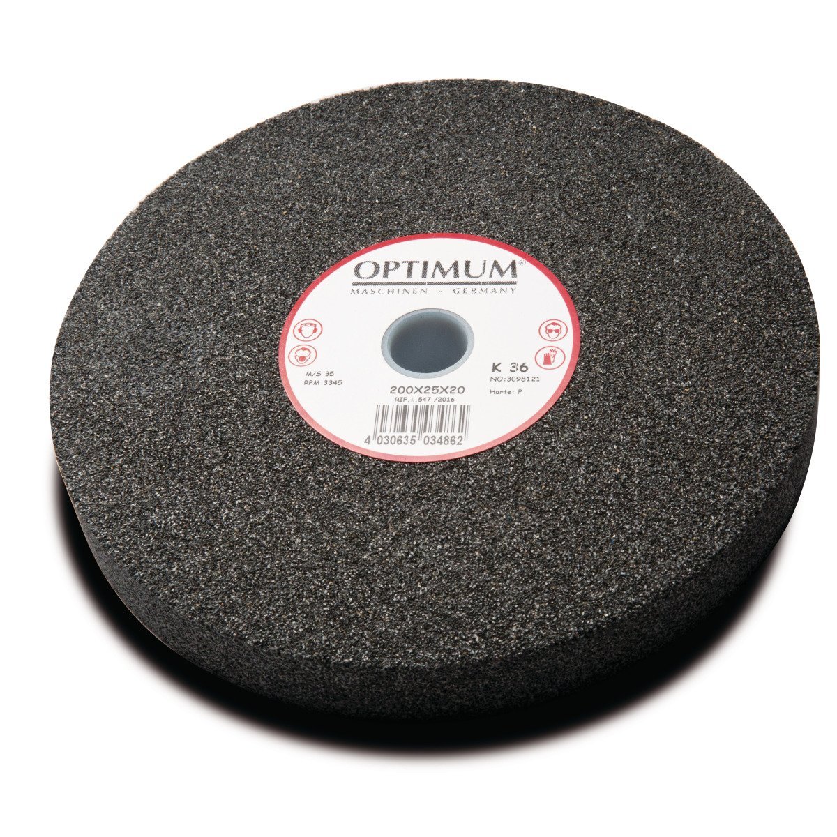 Normalkorund-Schleifscheibe Optimum Ø 400 x 50 x 40 mm, K36 Produktbild img1 L