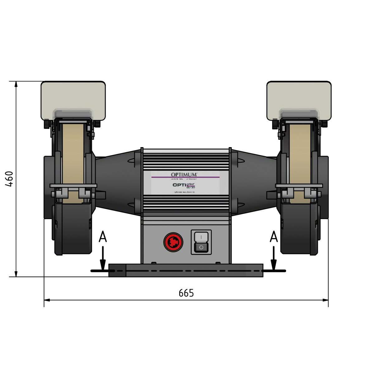 Doppelschleifmaschine Optimum OPTIgrind GU 30 Produktbild img3 L