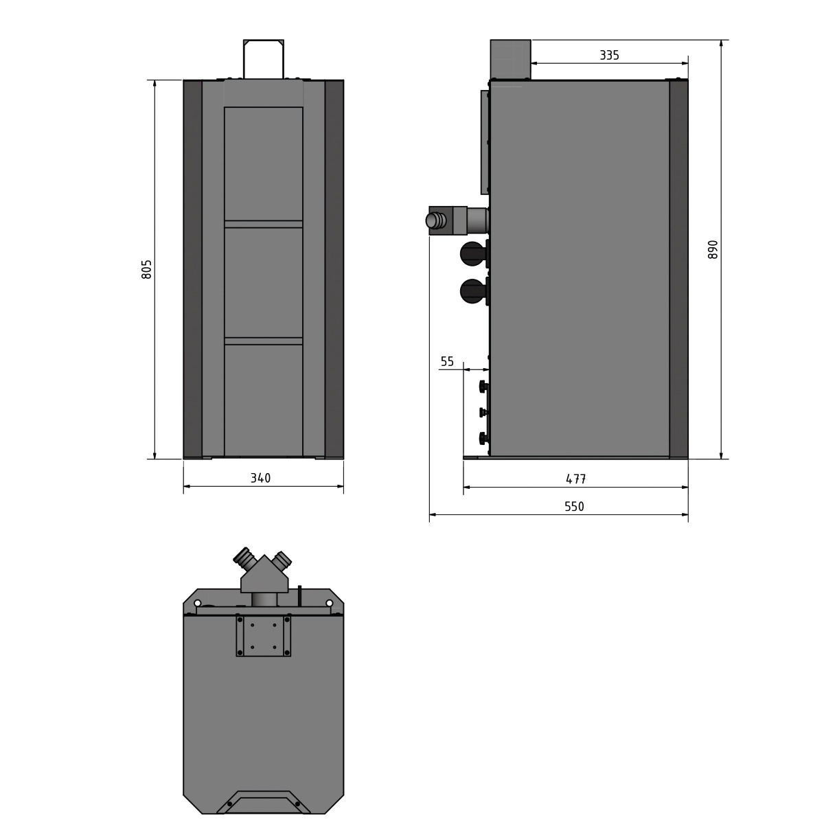 Optimum Maschinenunterbau mit Absaugung GU 1 (230 V) Produktbild img4 L