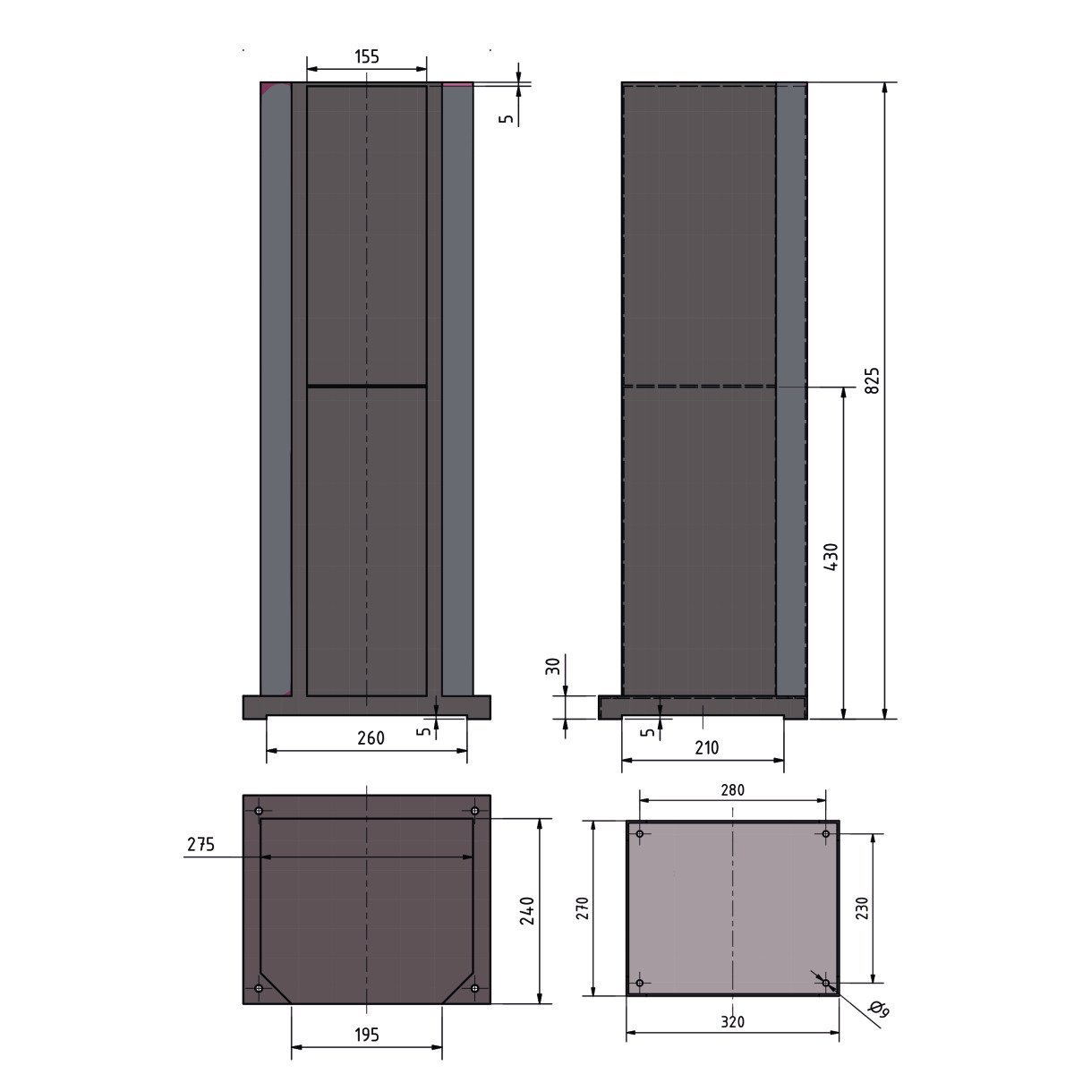 Maschinenunterbau Optimum GU 3 Produktbild img3 L