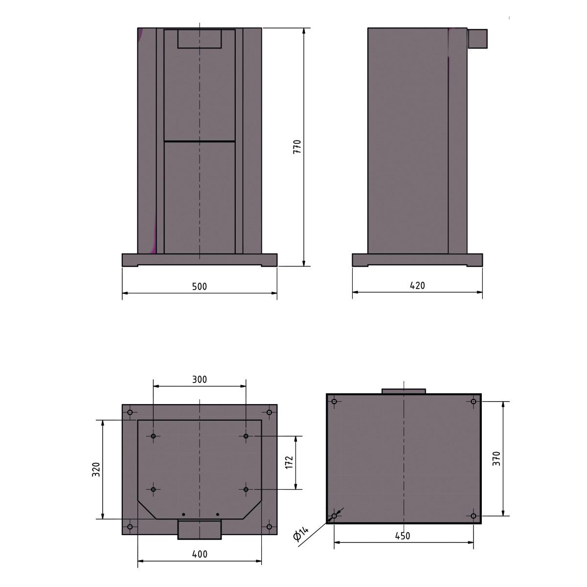 Optimum Maschinenunterbau GU 4-H Produktbild img2 L