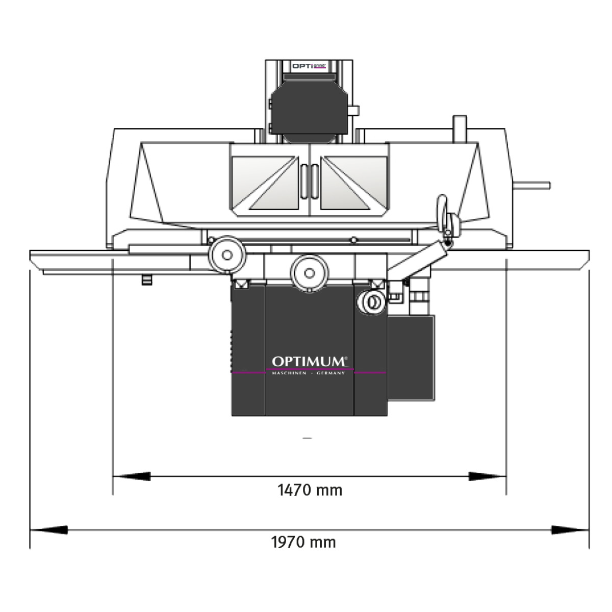 Optimum Flächenschleifmaschine OPTIgrind GT 22 Produktbild img5 L