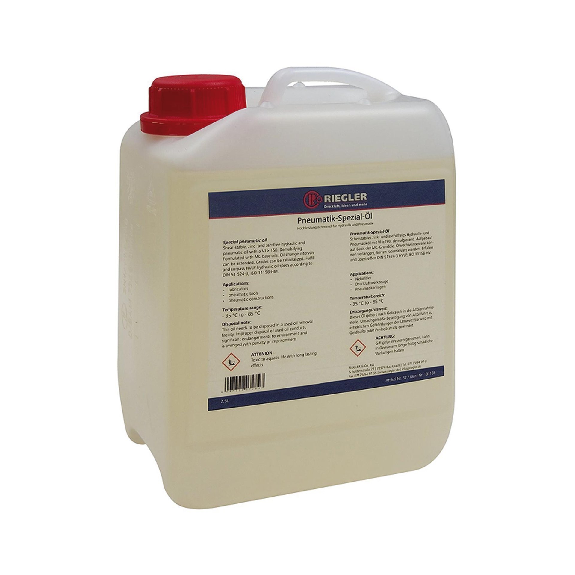 Pneumatik-Spezial-Öl, in Kanister 2,5 Liter, inkl. Karton u. Doku Produktbild img1 L