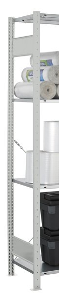 Schulte MULTIplus T-Profil-Rahmen 2000x600 mm, RAL 7035 lichtgrau, 2 Tiefenriegel, unmontiert Produktbild img1 L