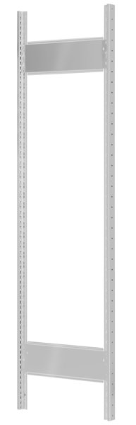 Schulte MULTIplus T-Profil-Rahmen 2000x600 mm, RAL 7035 lichtgrau, 2 Tiefenriegel, unmontiert Produktbild img2 L