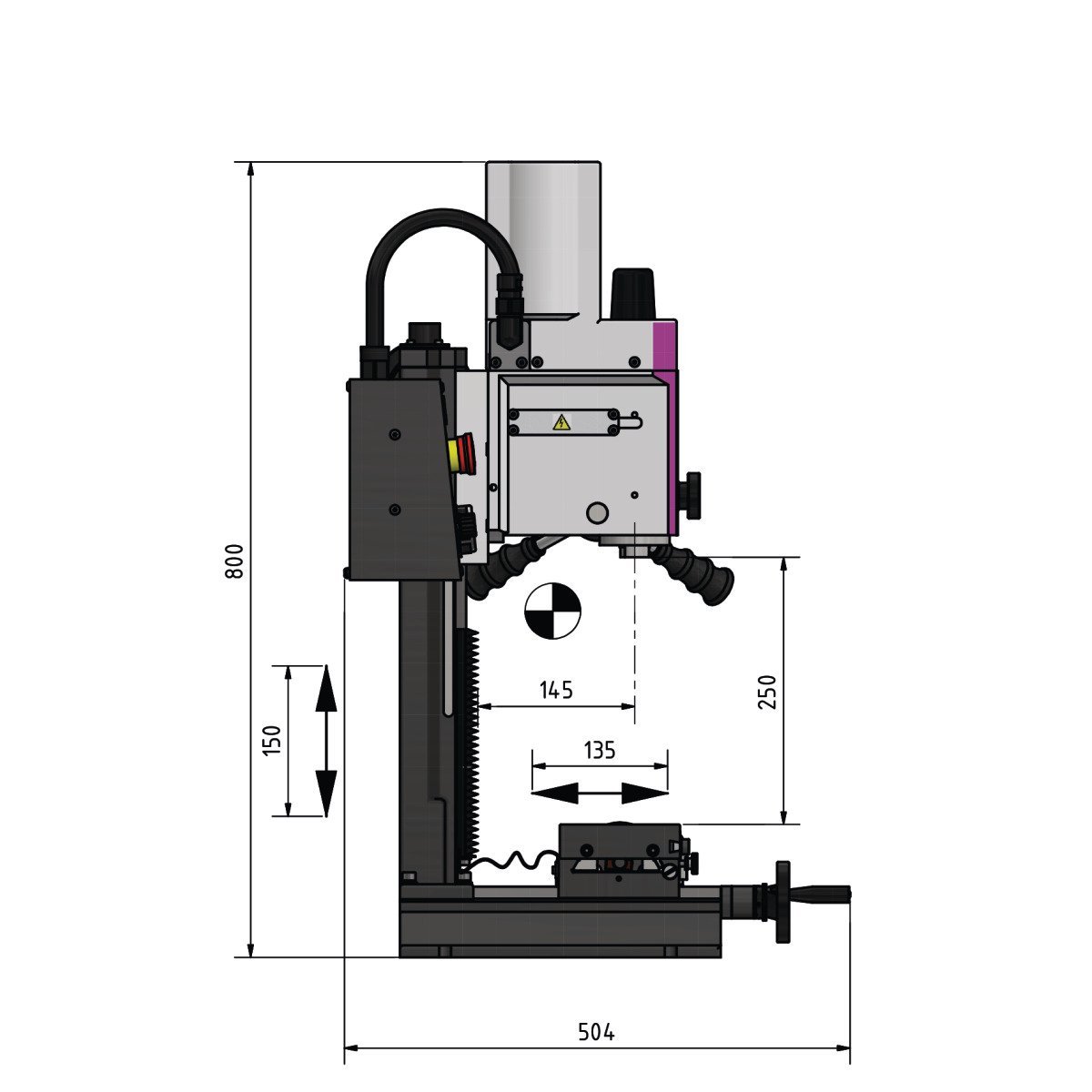 Bohr- und Fräsmaschine Optimum OPTImill MH 15V Produktbild img5 L
