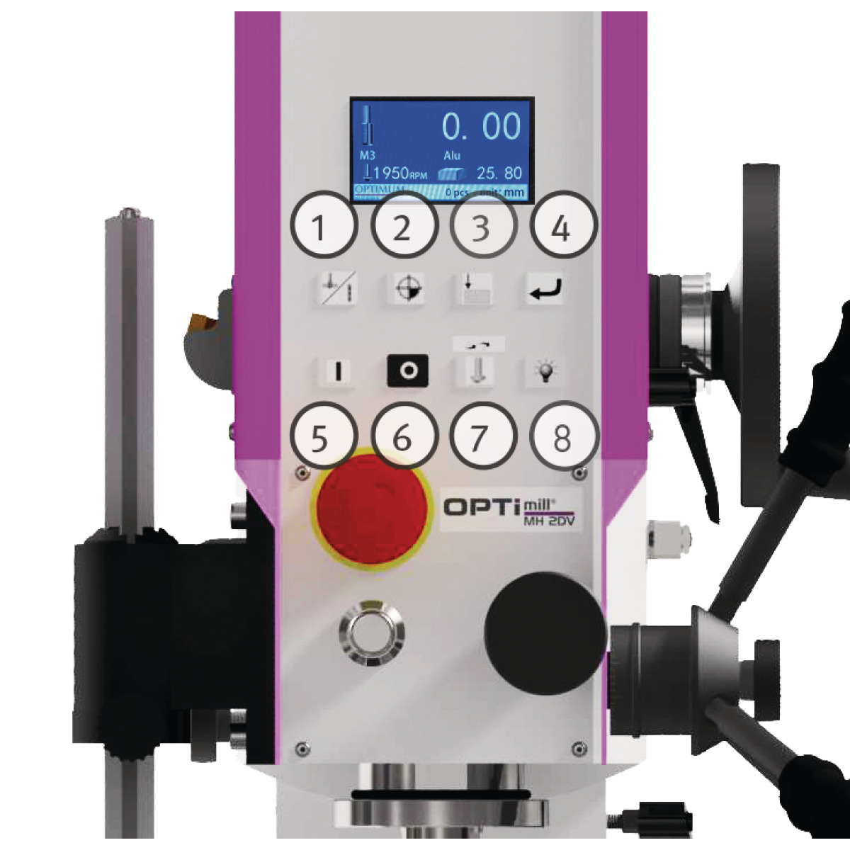 Optimum Bohr-Fräsmaschine OPTImill MH 3DV Produktbild img3 L