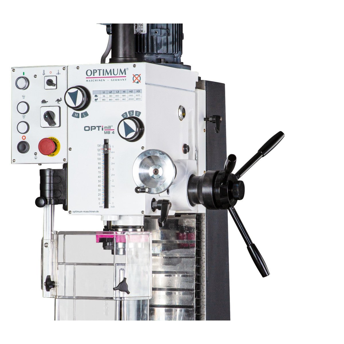 Präzisions-Bohr-Fräsmaschine Optimum OPTImill MB 4 Produktbild img2 L