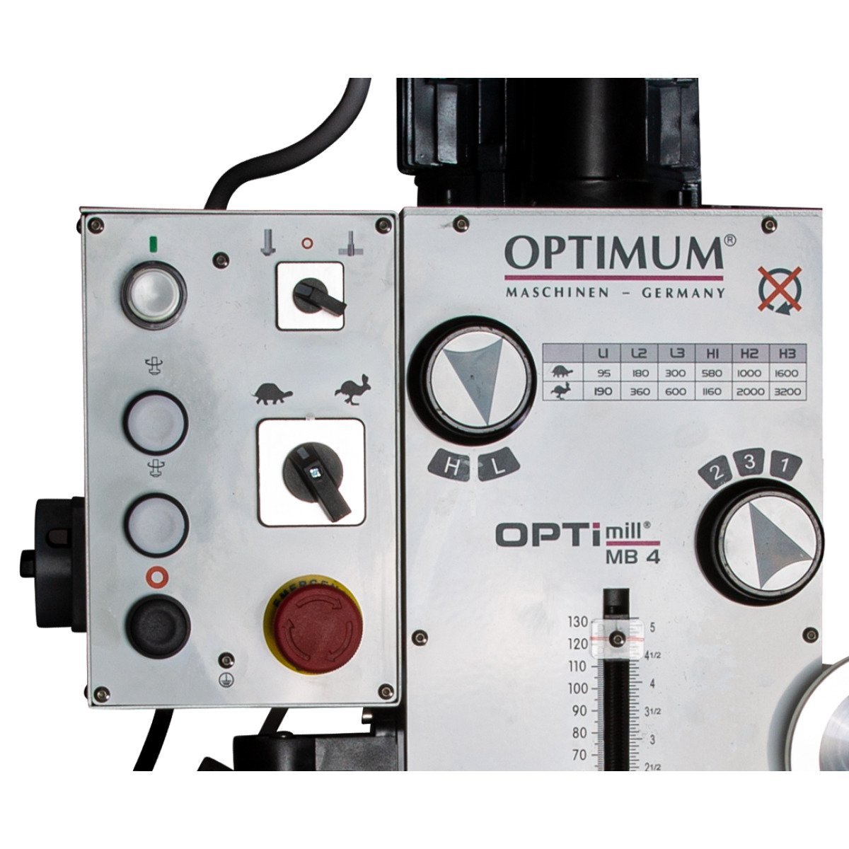 Präzisions-Bohr-Fräsmaschine Optimum OPTImill MB 4 Produktbild img5 L