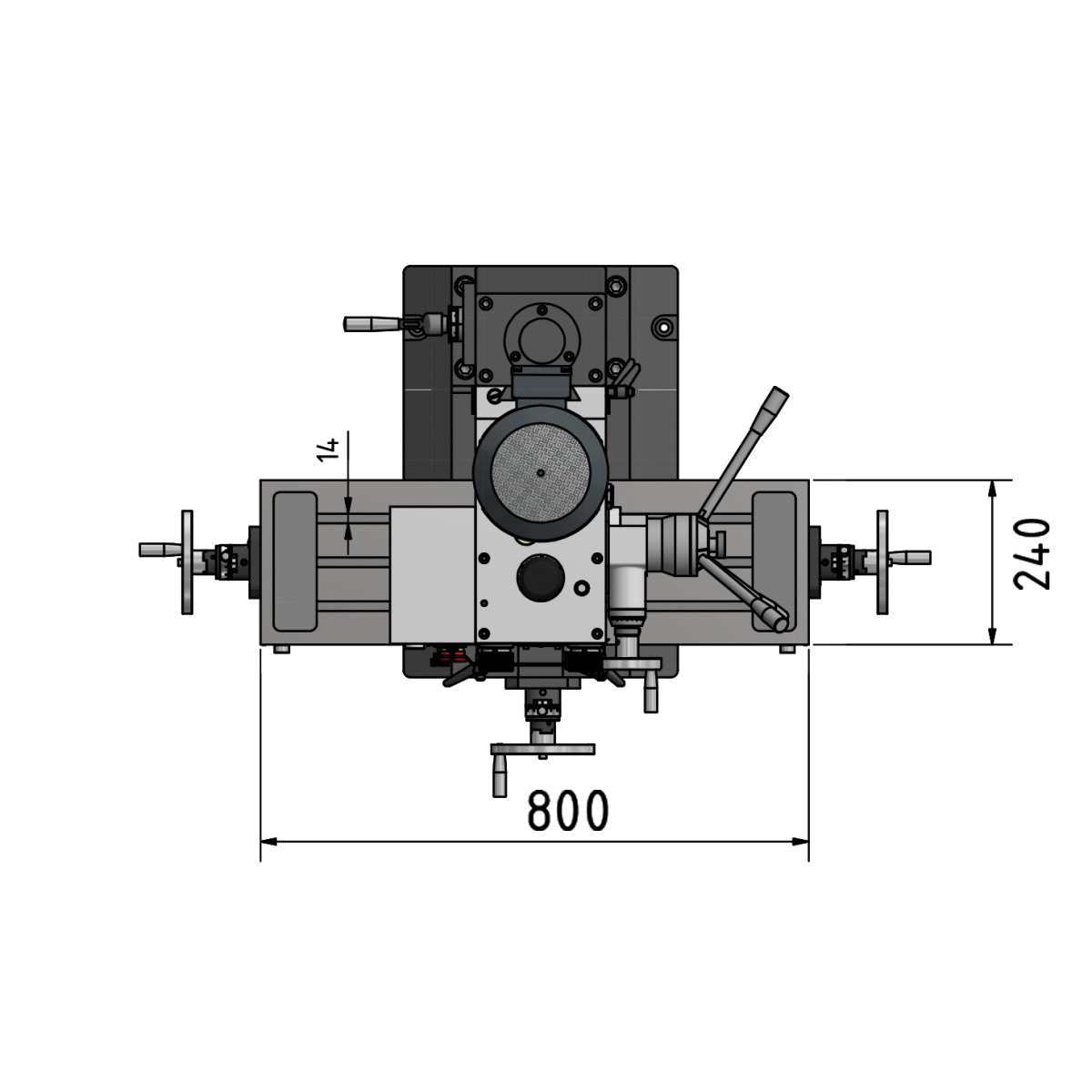 Optimum Bohr-Fräsmaschine OPTImill MB 4D Produktbild img9 L