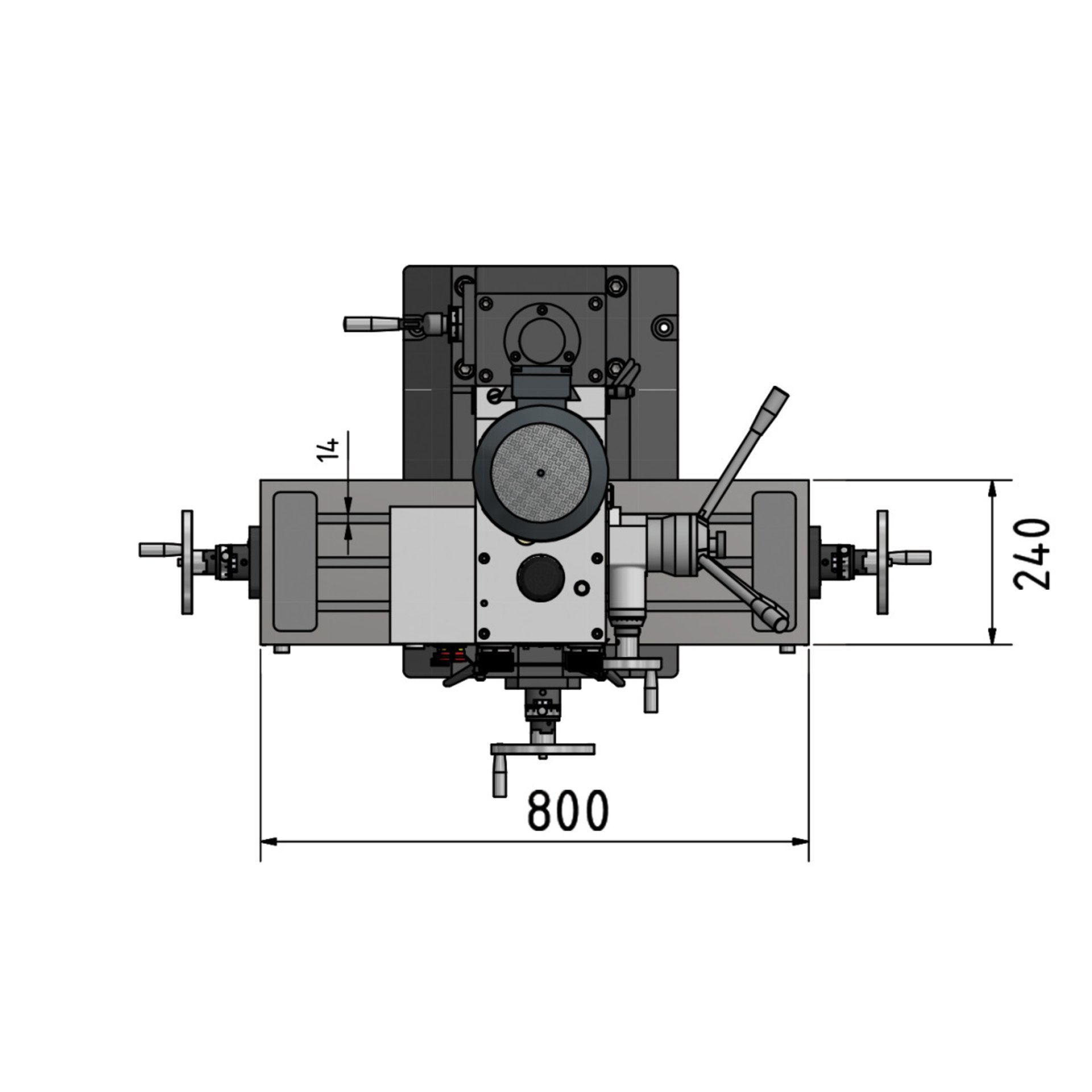 Bohr-Fräsmaschine Optimum OPTImill MB 4D Produktbild img9 L