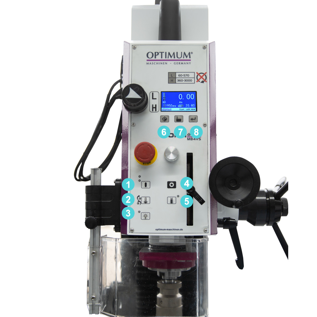Optimum Bohr-Fräsmaschine OPTImill MB 4SVD Produktbild img3 L