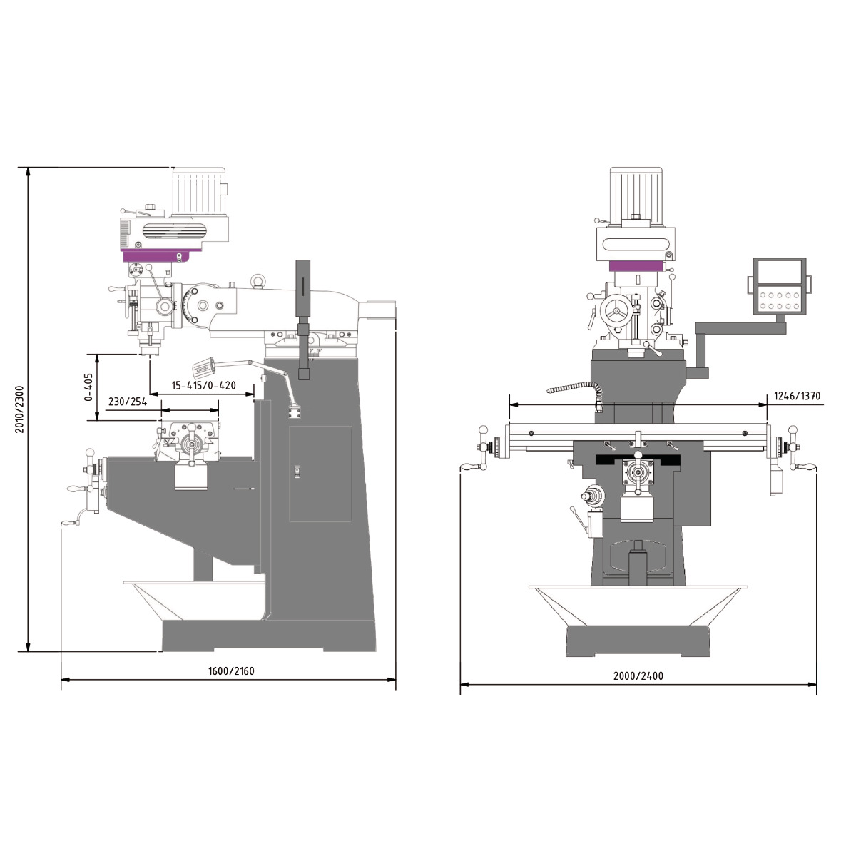 Optimum Bohr-Fräsmaschine OPTImill MF 4-B Produktbild img6 L