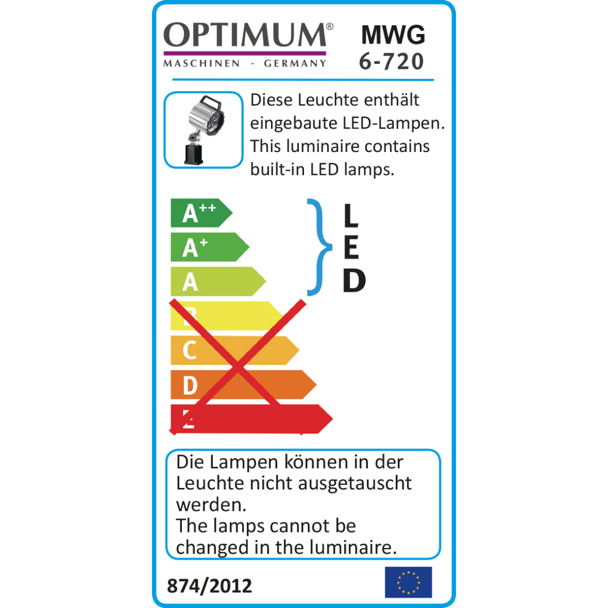 Optimum LED Maschinen- und Werkstattleuchte MWG 6-720 Produktbild img2 L