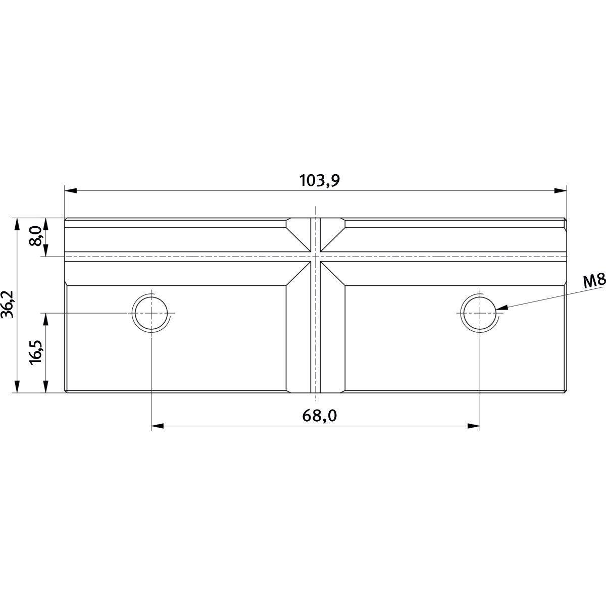 Prismenbacke Optimum für FMS 100 Produktbild img2 L