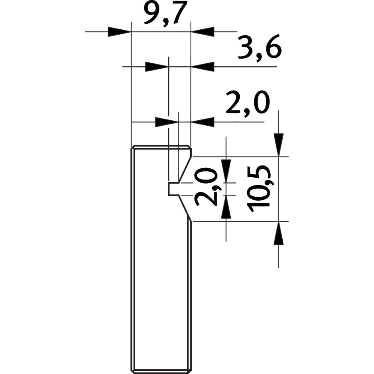 Prismenbacke Optimum für FMS 125 Produktbild img3 L