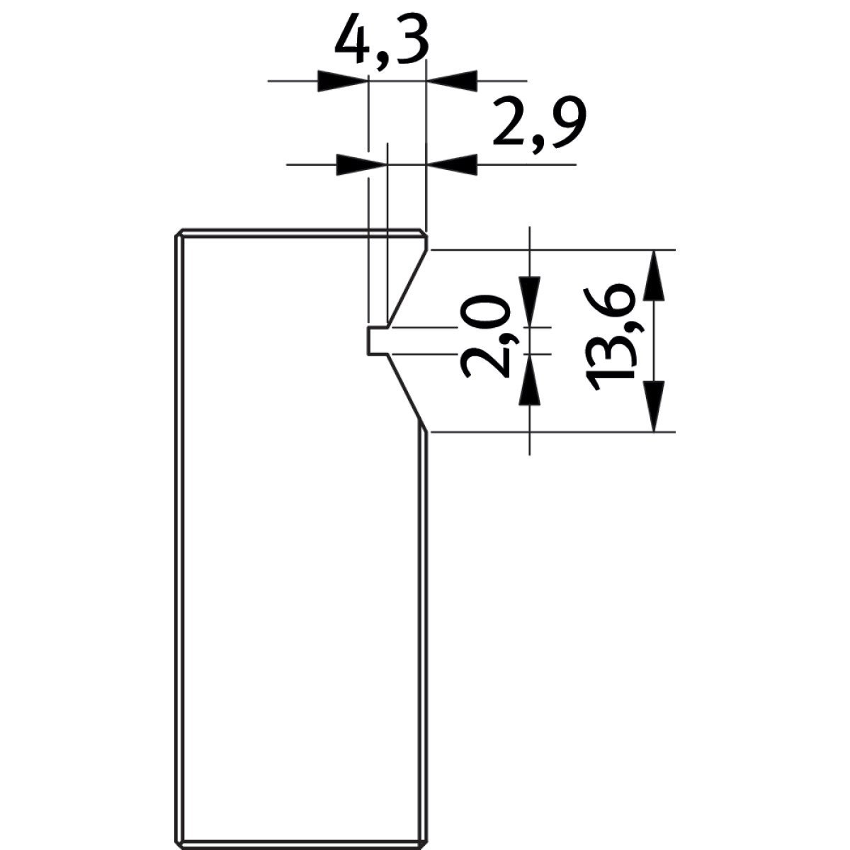 Prismenbacke  Optimum für FMSN 150 Produktbild img3 L