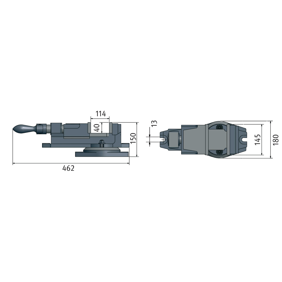 Optimum Präzisions-Maschinenschraubstock FMS 150 Produktbild img2 L