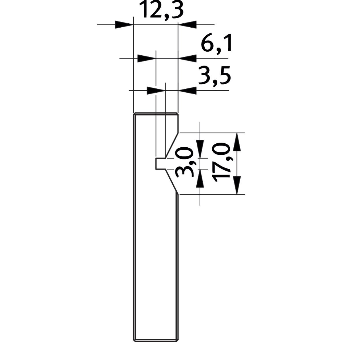 Prismenbacke  Optimum für FMS 200 Produktbild img2 L